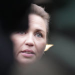 
              Danish Prime Minister Mette Frederiksen speaks to media after casting at a polling station in Hareskovhallen in Vaerloese, Denmark, on Tuesday, Nov 1, 2022. Denmark's election on Tuesday is expected to change its political landscape, with new parties hoping to enter parliament and others seeing their support dwindle. A former prime minister who left his party to create a new one this year could end up as a kingmaker, with his votes being needed to form a new government. (AP Photo/Sergei Grits)
            