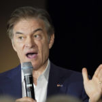 
              Mehmet Oz, a Republican candidate for U.S. Senate in Pennsylvania, speaks at a campaign stop, Friday, Nov. 4, 2022, in Wexford, Pa. (AP Photo/Keith Srakocic)
            