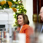 
              CORRECTS YEAR TO 2022  -  House Speaker Nancy Pelosi of Calif., left, and Senate Minority Leader Mitch McConnell of Ky., right, attend a meeting with President Joe Biden and congressional leaders to discuss legislative priorities for the rest of the year, Tuesday, Nov. 29, 2022, in the Roosevelt Room of the White House in Washington. (AP Photo/Andrew Harnik)
            