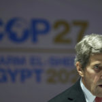 
              U.S. Special Presidential Envoy for Climate John Kerry attends a panel on biodiversity at the COP27 U.N. Climate Summit, Wednesday, Nov. 16, 2022, in Sharm el-Sheikh, Egypt. (AP Photo/Peter Dejong)
            