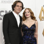 
              Michael Shannon, left, and Jessica Chastain arrive at the 56th Annual CMA Awards on Wednesday, Nov. 9, 2022, at the Bridgestone Arena in Nashville, Tenn. (Photo by Evan Agostini/Invision/AP)
            