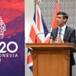 
              Britain's Prime Minister Rishi Sunak holds a press conference after meeting with U.S. President Joe Biden and a phone call to Ukraine President Volodymyr Zelenskyy, in Nusa Dua, Indonesia, Wednesday, Nov. 16, 2022. (Leon Neal/Pool Photo via AP)
            