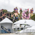 
              Temporary vendor tents were damaged by Tropical Storm Nicole at the Electric Daisy Carnival (EDC) site at the Citrus Bowl in Orlando, Fla., Thursday, Nov. 10, 2022. The EDC festival is supposed to begin Friday and run through Sunday. (Willie J. Allen Jr./Orlando Sentinel via AP)
            