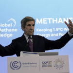 
              U.S. Special Presidential Envoy for Climate John Kerry speaks during a session on the Global Methane Pledge at the COP27 U.N. Climate Summit, Thursday, Nov. 17, 2022, in Sharm el-Sheikh, Egypt. (AP Photo/Nariman El-Mofty)
            