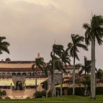 
              Former President Donald Trump's Mar-a-Lago club in Palm Beach, Fla., Tuesday, Nov. 8, 2022.  Tropical Storm Nicole is forcing people from their homes in the Bahamas and it threatens to grow into a rare November hurricane in Florida on Wednesday. It already has shut down airports and prompted an evacuation order that includes Trump's Mar-a-Lago club.  (AP Photo/Andrew Harnik)
            