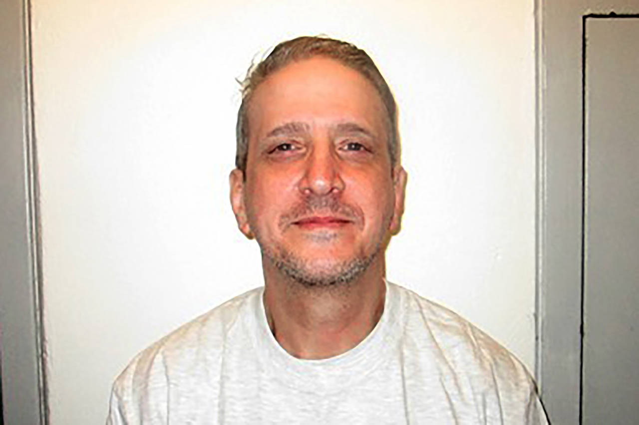FILE - This Feb. 19, 2021, photo provided by Oklahoma Department of Corrections shows Richard Gloss...