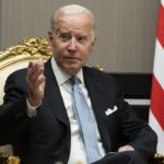 
              President Joe Biden speaks during a meeting with Egyptian President Abdel Fattah el-Sisi, at the COP27 U.N. Climate Summit, Friday, Nov. 11, 2022, at Sharm el-Sheikh, Egypt. (AP Photo/Alex Brandon)
            