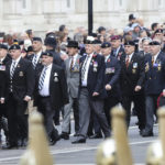 
              Veterans attend the Remembrance Sunday ceremony at the Cenotaph on Whitehall in London, Sunday Nov. 13, 2022. (Chris Jackson/Pool via AP)
            