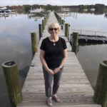 
              Barbara Brown, 76, poses for The Associated Press, Friday, Nov. 4, 2022, in Chestertown, Md.  (AP Photo/Julio Cortez)
            