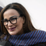 
              CORRECTS BYLINE - Sherry Rehman, minister of climate change for Pakistan, speaks to members of the media outside after attending a news conference on loss and damage finance inaction at the COP27 U.N. Climate Summit, Thursday, Nov. 17, 2022, in Sharm el-Sheikh, Egypt. (AP Photo/Peter Dejong)
            