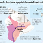 
              Hawaii’s Mauna Loa volcano has begun erupting. This map shows approximate times lava could reach populated areas across the Big Island
            