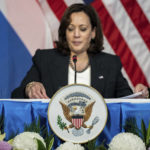 
              U.S. Vice President Kamala Harris ignores shouted questions from members of the press as holds a roundtable with environmental and clean energy leaders at Chief of Mission Residence in Bangkok, Thailand, on Sunday, Nov. 20, 2022. (Haiyun Jiang/The New York Times, Pool)
            