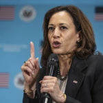 
              U.S. Vice President Kamala Harris participates in a roundtable discussing women's issues, rights and empowerment, Monday, Nov. 21, 2022, in Manila, Philippines. (Haiyun Jiang/The New York Times via AP, Pool)
            