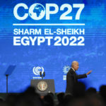 
              President Joe Biden leaves after speaking at the COP27 U.N. Climate Summit, Friday, Nov. 11, 2022, in Sharm el-Sheikh, Egypt. (AP Photo/Peter Dejong)
            