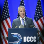 
              Rep. Sean Patrick Maloney, D-N.Y., chairman of the Democratic Congressional Campaign Committee, speaks to reporters on the morning after the midterm election, in Washington, Wednesday, Nov. 9, 2022. (AP Photo/J. Scott Applewhite)
            