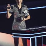 
              Taylor Swift receives the award for 'Best Video' at the European MTV Awards 2022 in Dusseldorf, Germany, Sunday, Nov. 13, 2022. (AP Photo/Martin Meissner)
            