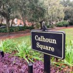 
              A sign stands at the entrance to Calhoun Square in the downtown historic district of Savannah, Ga., on Thursday, Nov. 10, 2022. The Savannah City Council has voted to remove Calhoun's name from the square, which was named in 1851 for John C. Calhoun, a former U.S. vice president and senator who was also an outspoken advocate of slavery in the decades preceding the Civil War. The move comes two years after a statue of Calhoun was taken down in Charleston, S.C. Savannah officials say the square that bore Calhoun's name for more than 170 years will be renamed later. (AP Photo/Russ Bynum)
            