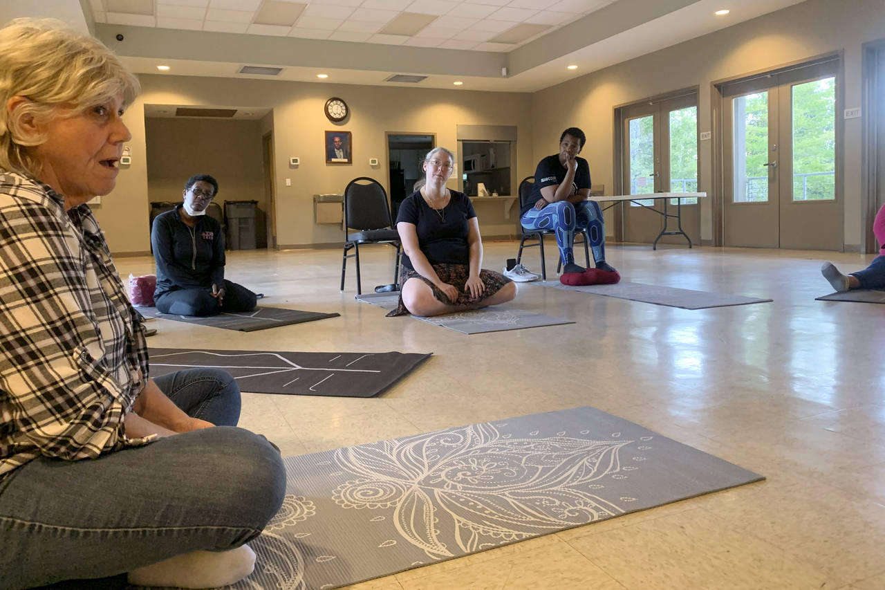 Participants in a six-week mindfulness course put on by East St. Tammany Habitat for Humanity and t...