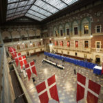 
              A view of a polling station at City Hall in Copenhagen, Denmark, on Tuesday, Nov 1, 2022. Denmark's election on Tuesday is expected to change its political landscape, with new parties hoping to enter parliament and others seeing their support dwindle. A former prime minister who left his party to create a new one this year could end up as a kingmaker, with his votes being needed to form a new government. (AP Photo/Sergei Grits)
            
