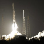 
              A SpaceX Falcon 9 rocket, with a payload including two lunar rovers from Japan and the United Arab Emirates, lifts off from Launch Complex 40 at the Cape Canaveral Space Force Station in Cape Canaveral, Fla., Sunday, Dec. 11, 2022. (AP Photo/John Raoux)
            