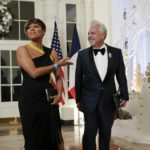 
              Actress Ariana DeBose arrives for the State Dinner with President Joe Biden and French President Emmanuel Macron at the White House in Washington, Thursday, Dec. 1, 2022. (AP Photo/Susan Walsh)
            