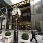 
              FILE — A pedestrian passes security barricades in front of Trump Tower, Feb. 17, 2021, in New York. Democrats in Congress have released six years' worth of former President Donald Trump's tax returns. It's the culmination of a yearslong effort to learn about the finances of a onetime business mogul who broke decades of political norms when he refused to voluntarily release the information as he sought the White House. (AP Photo/John Minchillo, File)
            