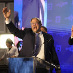 
              FILE - Israeli far-right lawmaker and the head of "Jewish Power" party, Itamar Ben-Gvir, gestures after first exit poll results for the Israeli Parliamentary election at his party's headquarters in Jerusalem, Wednesday, Nov. 2, 2022. Major Jewish American organizations, traditionally a bedrock of support for Israel, have expressed alarm over the presumptive government's far-right character. Given American Jews' predominantly liberal political views and affinity for the Democratic Party, these misgivings could have a ripple effect in Washington and further deepen what has become a partisan divide over support for Israel. (AP Photo/Oren Ziv, File)
            