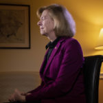 
              Sen. Tammy Baldwin, D-Wis., pauses with emotion as she recalls the passage of the Respect for Marriage Act, Tuesday, Dec. 6, 2022, during an interview on Capitol Hill in Washington. (AP Photo/Jacquelyn Martin)
            