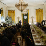 
              President Joe Biden speaks during a toast in the East Room of the White House in Washington, Wednesday, Dec. 14, 2022, during the U.S.-Africa Leaders Summit dinner as Senegalese President Macky Sall listens. (AP Photo/Susan Walsh)
            