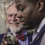 
              Charles King, left, CEO and founder of Housing Works, New York's first legal cannabis dispensary, smiles as Chris Alexander, right, executive director of New York State Office of Cannabis Management, takes a whiff of one of the first cannabis product made during the dispensary's kick-off press conference, Thursday Dec. 29, 2022, in New York. Housing Works, a minority-controlled nonprofit serving people with HIV and AIDS, as well as homeless and formerly incarcerated people, will be the first of 36 recently licensed dispensaries to begin selling cannabis to the general public. (AP Photo/Bebeto Matthews)
            