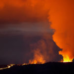 
              Lava erupts from Hawaii's Mauna Loa volcano Wednesday, Nov. 30, 2022, near Hilo, Hawaii. (AP Photo/Gregory Bull)
            