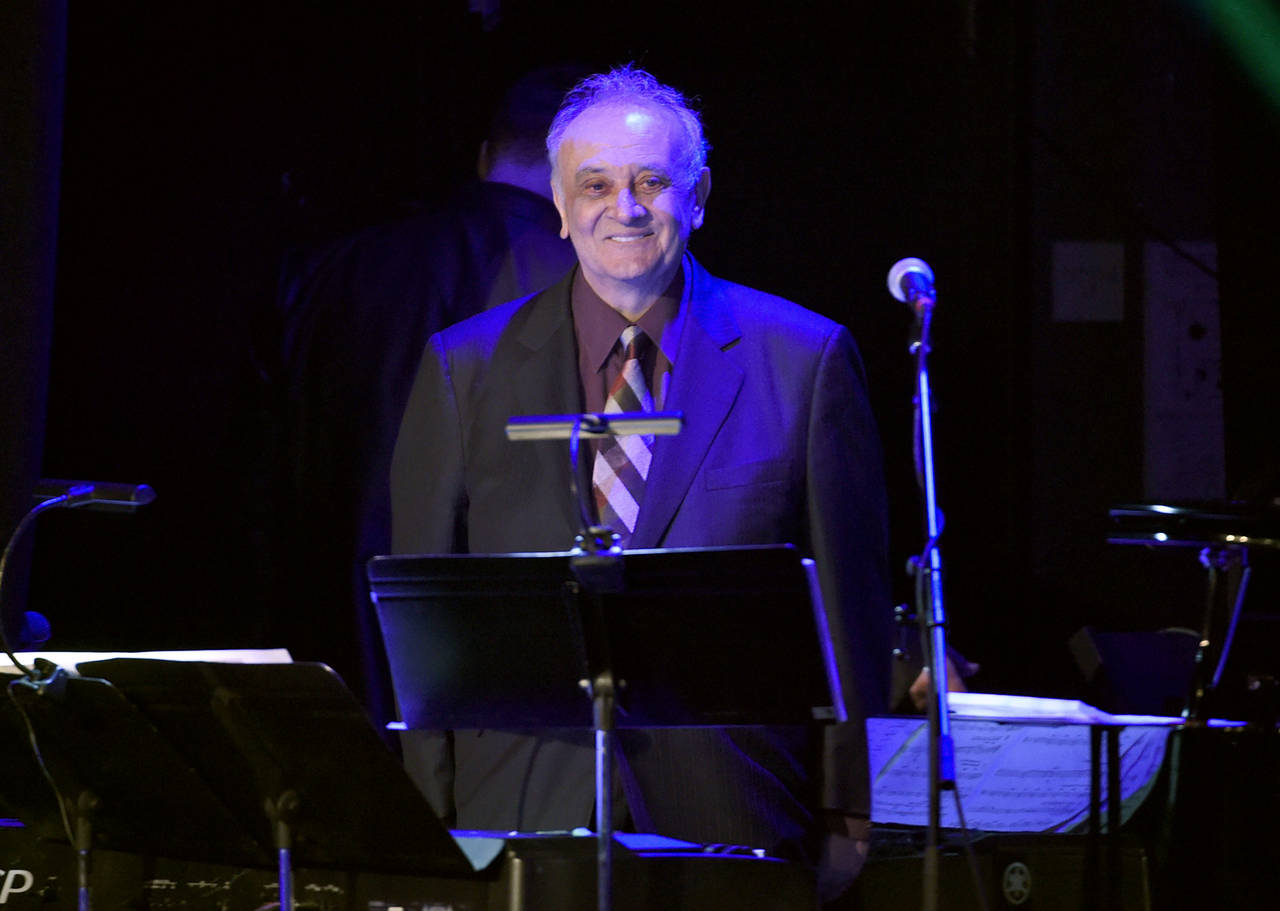 FILE - Angelo Badalamenti performs at the David Lynch Foundation Music Celebration at the Theatre a...