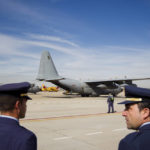 
              FILE - Two Spanish military C-130 aircrafts are seen at the military airbase of Torrejon De Ardoz in Madrid, Feb. 25, 2012. Spain's defense ministry said on Thursday, Dec. 1, 2022 an explosive package was sent at the air base contained a suspect mechanism. Extra security forces were deployed to the Torrejon de Ardoz base, just east of Madrid. It said the package was sent to base's European Union Satellite Center.(AP Photo/Daniel Ochoa de Olza, File)
            