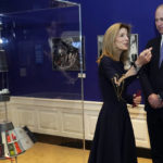 
              U.S. Ambassador to Australia Caroline Kennedy, daughter of President Kennedy, talks with Britain's Prince William while touring the John F. Kennedy Presidential Library, Friday, Dec. 2, 2022, in Boston. (AP Photo/Charles Krupa, Pool)
            