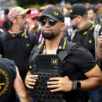 
              FILE - Proud Boys chairman Enrique Tarrio attends a rally in Portland, Ore., Aug. 17, 2019. Jury selection for the seditious conspiracy trial of former Proud Boys leader Enrique Tarrio and four lieutenants will resume in early January after a holiday break. The judge presiding over the case against the far-right extremist group members questioned prospective jurors for a fifth day on Friday, Dec. 23, 2022. (AP Photo/Noah Berger, File)
            
