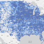 
              This computer screen provided by the FCC shows a draft of the Federal Communications Commission’s new broadband map, a future version of which will determine how much of a $42.5 billion federal investment in high-speed internet each state gets. The darker the blue, the better the broadband coverage. (FCC via AP)
            