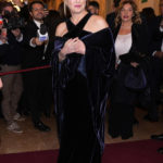 
              Italian Premier Giorgia Meloni arrives for the premiere of Modest Mussorgsky's Boris Godunov in Milan, Italy, Wednesday, Dec. 7, 2022. Italy’s most famous opera house, Teatro alla Scala, opened its new season Wednesday with the Russian opera “Boris Godunov,” against the backdrop of Ukrainian protests that the cultural event is a propaganda win for the Kremlin during Russia’s invasion of Ukraine. (AP Photo/Antonio Calanni)
            