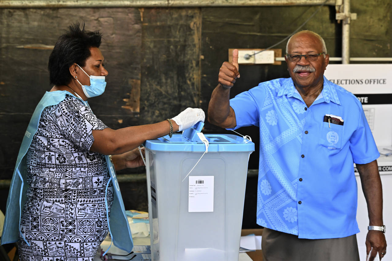 Fijians vote in election between 2 former coup leaders