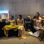 
              Contestants who were not selected for the final round sit back stage during Miss Trans Northeast 22, beauty pageant in Guwahati, India, Wednesday, Nov. 30, 2022. In a celebration of gender diversity and creative expression, a beauty pageant in eastern Indian state of Assam brought dozens of transgender models on stage in Guwahati. Sexual minorities across India have gained a degree of acceptance especially in big cities and transgender people were given equal rights as a third gender in 2014. But prejudice against them persists and the community continues to face discrimination and rejection by their families. (AP Photo/Anupam Nath)
            