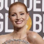 
              Jessica Chastain arrives at the 80th annual Golden Globe Awards at the Beverly Hilton Hotel on Tuesday, Jan. 10, 2023, in Beverly Hills, Calif. (Photo by Jordan Strauss/Invision/AP)
            