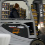 
              A forklift driver unloads cases of bananas during a demonstration for the media at the Port of Antwerp, Belgium, Tuesday, Jan. 10, 2023. Cocaine is spreading at an alarming rate through the continent, much of it through the world ports of Antwerp and Rotterdam in the Netherlands. And Tuesday’s announcement of record seizures is also hiding a bigger truth, that South American cartels are throwing ever more cocaine at the European market. (AP Photo/Virginia Mayo)
            