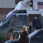 
              President Joe Biden boards Marine One at Delaware Air National Guard Base in New Castle, Del., Sunday, Jan. 8, 2023. (AP Photo/Carolyn Kaster)
            