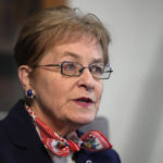 U.S. Rep. Marcy Kaptur, D-Ohio, is interviewed, Friday, Dec. 9, 2022, in Toledo, Ohio. When the new Congress convenes on Tuesday, Rep. Kaptur will become the longest-serving woman in its history. First elected to Congress in 1982, Kaptur will set the mark for the longest tenure by a woman in the House or Senate, surpassing former Sen. Barbara Mikulski, a Maryland Democrat who retired at the end of 2017. (AP Photo/Carlos Osorio)