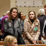 
              John Marvin Murdaugh and his wife Liz Murdaugh, Brooklynn White and Buster Murdaugh, from left, attend the opening day of Alex Murdaugh's double murder trial at the Colleton County Courthouse in Walterboro, S.C, Wednesday, Jan. 25, 2023. (Grace Beahm Alford/The State via AP)
            