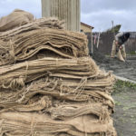 
              A man fills sandbags, Wednesday, Jan. 4, 2023, in Pacifica, Calif. A major winter storm approached California on Wednesday causing crews to rush to clear storm drains in preparation for flooding and strong winds, as parts of the Midwest dealt with snow, ice or tornadoes, and the South recovered from strong overnight storms. (AP Photo/Haven Daley)
            