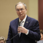 
              Minnesota House Rep. Paul Torkelson speaks during the first day of the 2023 Legislative session, Tuesday, Jan. 3, 2023, in St. Paul, Minn. (AP Photo/Abbie Parr)
            