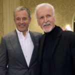 
              Robert Iger, left, CEO of The Walt Disney Company, poses with director James Cameron at the 2023 AFI Awards, Friday, Jan. 13, 2023, at the Four Seasons Beverly Hills in Los Angeles. (AP Photo/Chris Pizzello)
            