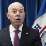 
              Homeland Security Secretary Alejandro Mayorkas speaks during a news conference in Washington, Thursday, Jan. 5, 2023, on new border enforcement measures to limit unlawful migration, expand pathways for legal immigration, and increase border security. (AP Photo/Susan Walsh)
            