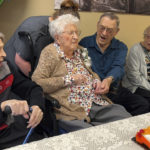
              This image made from video, provided by KCCI 8 News in Des Moines, Iowa, shows Bessie Laurena Hendricks celebrating her 115th birthday in November 2022. Hendricks, an Iowa woman who was believed to be the oldest living person in the U.S., died Tuesday, Jan. 3, 2023, at the age of 115. (KCCI 8 News via AP)
            