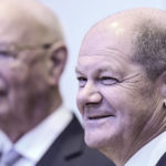 
              German Chancellor Olaf Scholz, right, arrives with World Economic Forum founder Klaus Schwab for a speech at the World Economic Forum in Davos, Switzerland, on Wednesday, Jan. 18, 2023. The annual meeting of the World Economic Forum is taking place in Davos from Jan. 16 until Jan. 20, 2023. (AP Photo/Markus Schreiber)
            